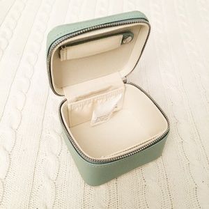 Pottery Barn Accessories Nwot Leather Small Travel Jewelry Case